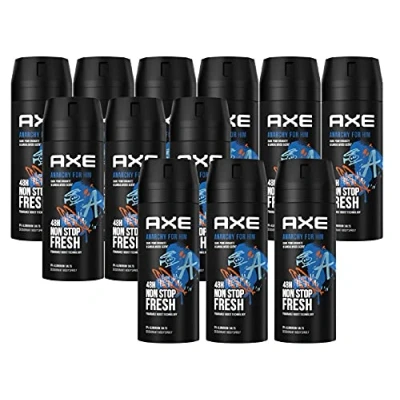 Afbeelding van AXE Anarchy for Him Deo spray 12 x 150 ml Aluminium vrij deodorant voor mannen en heren (12 producten)
