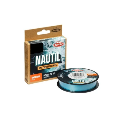 Afbeelding van Berkley Nautil Inshore x8 Gevlochten lijn Aqua Blue 300m 0.14mm (6.8kg)