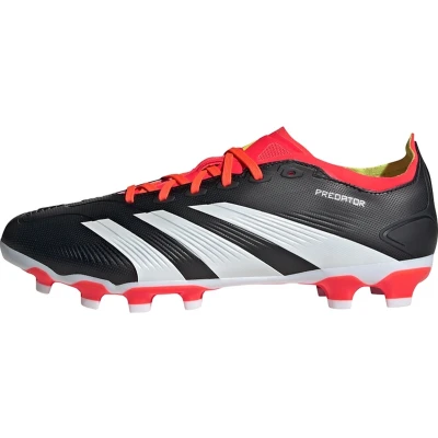 Afbeelding van adidas Performance Predator League LOW MG Voetbalschoenen met Kunststof noppen, Heren, Maat: 41 1/3, Core black/footwear white/solar red