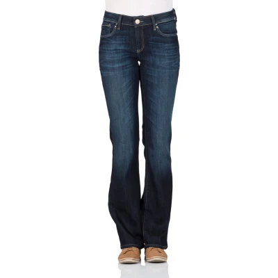 Afbeelding van Mavi Jeans Bella Mid Rise 100484 11114 Rinse Miami Str Dames Maat W27 X L30