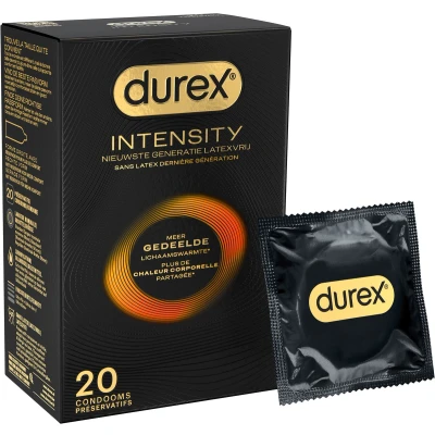 Afbeelding van Durex Intensity condooms 20st Nieuwste generatie ultradunne, latexvrije voor mannen Gedeelde lichaamswarmte