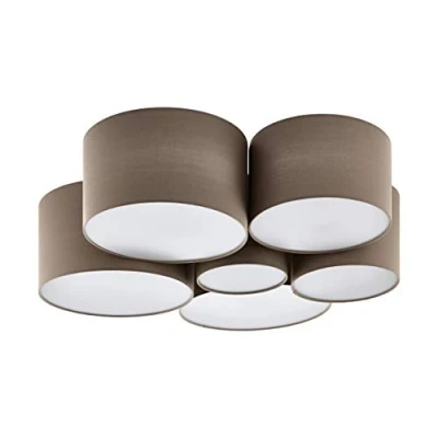 Afbeelding van EGLO Pastore 1 Plafondlamp 6 lichts Ø99 cm E27 Wit