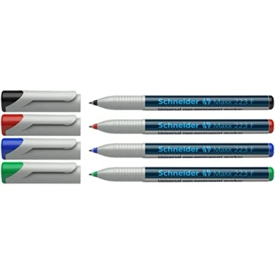 Image de SCHNEIDER Marqueurs non permanent pour rétroprojecteurs 223F, Etui de 4