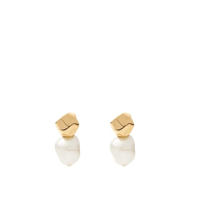 Afbeelding van Skagen Agnethe Pearl SKJ1881710 Boucles d&#039;oreilles en acier inoxydable Doré