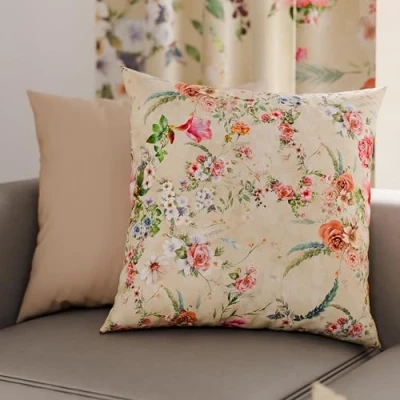 Afbeelding van PETTI Artigiani Italiani Paire de taies d&#039;oreiller 80 x cm en microfibre, coussins d&#039;ameublement, canapé, salon, 2 housses coussin, taie Spring Taupe 100% fabriqué Italie
