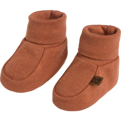 Afbeelding van Baby&#039;s Only Slofjes Melange Honey 0 3 mnd 100% ecologisch katoen GOTS
