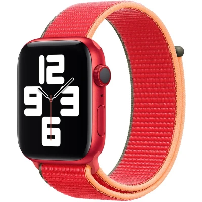 Afbeelding van Apple origineel Sport Loop Watch 42mm / 44mm 45mm 49mm (PRODUCT) Red 4th Gen MJG33ZM/A