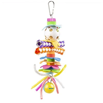 Afbeelding van Duvo+ Kleurrijke Hanger Met Plastic Speeltjes Meerkleurig 22x14x5,5CM