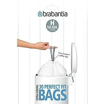 Afbeelding van Brabantia PerfectFit Vuilniszakken 50/60 l Code H 12 rollen x 10 stuks
