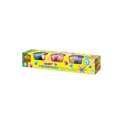Afbeelding van SES Vingerverf Trendy Kleuren, 4x110ml