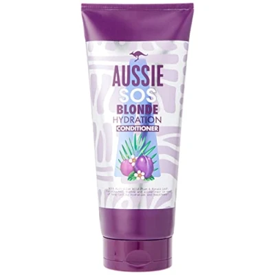 Afbeelding van Aussie SOS Blonde Hydration Vegan Conditioner voor blond en zilverkleurig haar, 340 ml
