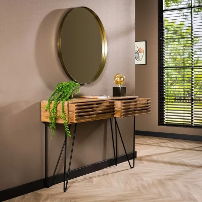 Afbeelding van Odila kaptafel 2L 120 cm mangohout