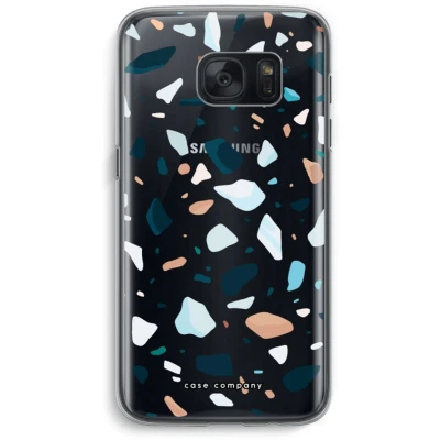 Afbeelding van Case Company® hoesje geschikt voor Samsung Galaxy S7 Terrazzo N13 Soft Cover Telefoonhoesje Bescherming aan alle Kanten en Schermrand