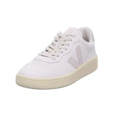 Afbeelding van Veja V90 Sneakers laag extrawhite/natural, Heren, Maat: 41, Extra white/natural Leer