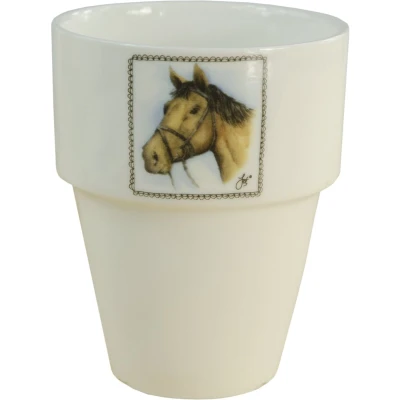 Afbeelding van Hofman Boerenwinkel Melkbeker Paard One Size Kleurloos