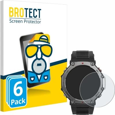 Afbeelding van BROTECT Screenprotector voor Huami Amazfit T Rex 3 Folie Beschermfolie matte (6 Stuks)