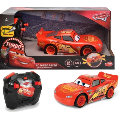 Afbeelding van Politiewagen op Afstandsbediening Cars Turbo Racer Lightning McQueen 1:24 17 cm