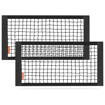 Afbeelding van TrunkExpert, Universele kofferbaknettas met klittenband, 20 cm x 40 cm, auto, nettas sterke klittenbandsluitingen voor kofferbak, bagagenet, 2 stuks