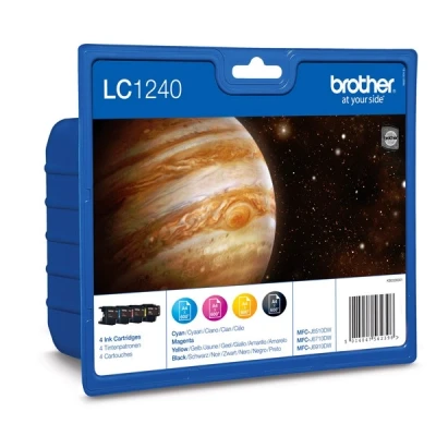 Image de Brother Lc 1240 Blister Noir Cyan Magenta Jaune
