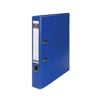 Afbeelding van Pergamy ordner, voor ft A4, uit PP en papier, met beschermrand, rug van 5 cm, blauw