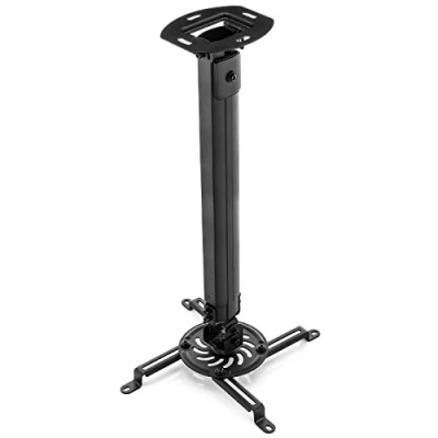 Afbeelding van deleyCON Universele plafondhouder voor projector + 15 helling 360 draaibaar tot 13,5 kg in hoogte verstelbaar van 545 mm 900 zwart