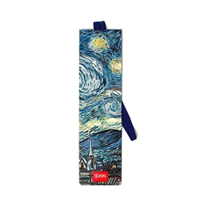 Afbeelding van Legami Bladwijzer met elastische bladwijzer, ook handig om het boek gesloten te houden, van gelamineerd gecertificeerd papier, 4,7 x 17,5 cm, thema Vincent Gogh