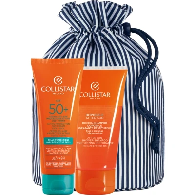 Afbeelding van Collistar Sun Care Cream SPF 50+ 100 ml &amp; After Shower Shampoo 150 Set 2st