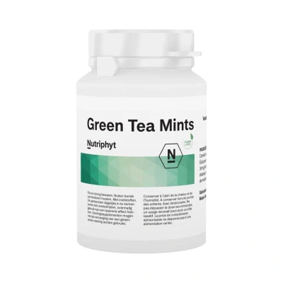 Afbeelding van Nutriphyt Green Tea Mints Tabletten 120TB