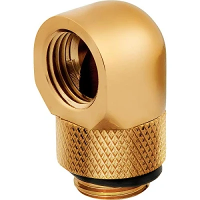 Image de CORSAIR Hydro X Series 90 Rotary Adapter Raccord pour système de refroidissement par liquide or (pack 2)