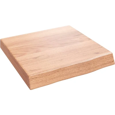 Afbeelding van vidaXL Wastafelblad 40x40x6 behandeld massief hout lichtbruin