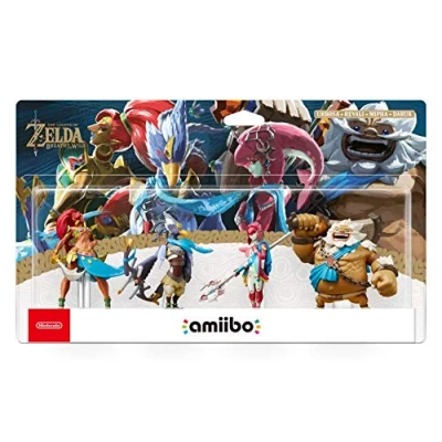 Image de Pack Figurines Amiibo the Legend of Zelda Breath Wild Urbosa + Revali Mipha Daruk