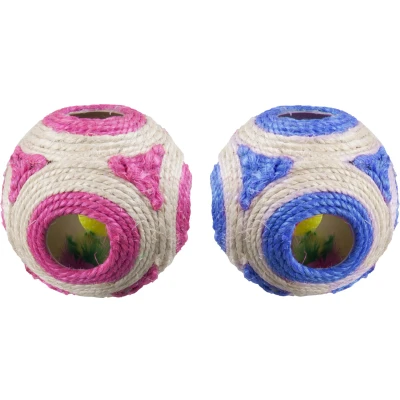 Afbeelding van Kattenspeeltje Bal Sisal met Rammel