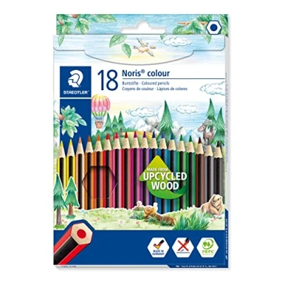 Afbeelding van Staedtler Kleurpotloden Noris 17,5 Cm Hout/grafiet 18 Stuks