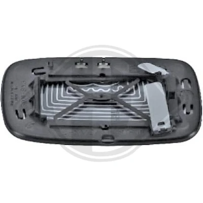 Afbeelding van DIEDERICHS 7614026 Spiegelglas rechts VOLVO: V50, S40 II
