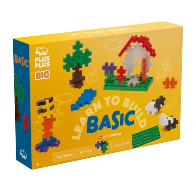 Afbeelding van Plus BIG Learn To Build Constructiespeelgoed Set Met Bouwstenen 60 Delige Bouwset Bouwspeelgoed Vanaf 3 Jaar