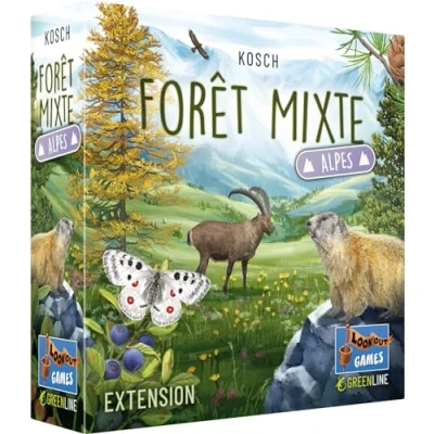 Afbeelding van Asmodee Lookout Games Gemengd Bos, uitbreiding: Alpine, gezelschapsspellen, kaartspellen, familie en kinderspellen vanaf 10 jaar, educatief strategisch, Franse versie