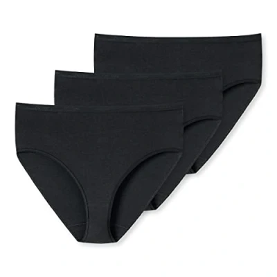 Afbeelding van Uncover by Schiesser 3PACK Midi Slip Dames Onderbroek zwart Maat L