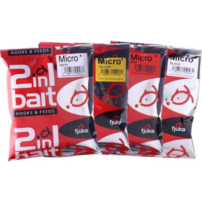 Afbeelding van Fjuka 2 In 1 Bait Hook &amp; Attracts Micro Pellets 3mm (200gr) Maat : White