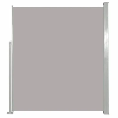 Afbeelding van Windscherm uittrekbaar 160x500 cm grijs
