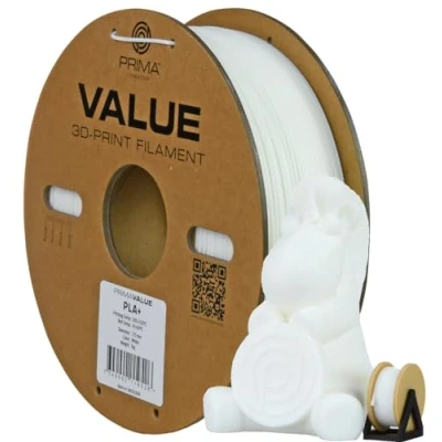 Afbeelding van PrimaValue PLA+ Wit 2,85 mm 1 kg