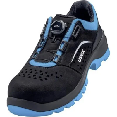 Afbeelding van uvex 9558 9558239 Lage veiligheidsschoenen S1P Schoenmaat (EU): 39 Zwart/blauw 1 paar