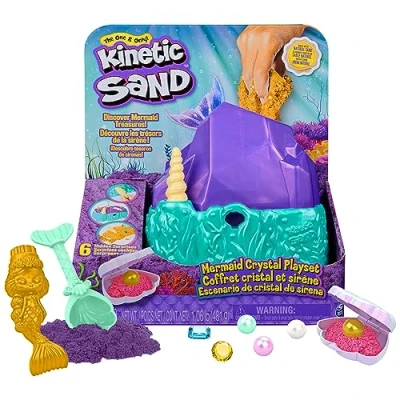 Afbeelding van Relevant Play Kinetisch Zand Mermaid Crystal Set