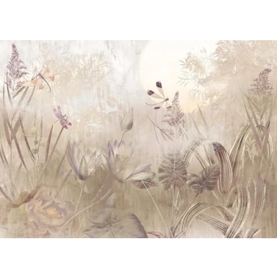 Afbeelding van Fotobehang Dragonfly Pond 350x250cm Vliesbehang