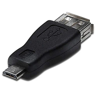 Afbeelding van Akyga AK AD 08 kabel genderwisselaar USB type micro B Zwart (USB, 0.90 cm), Data + Video Adapter,