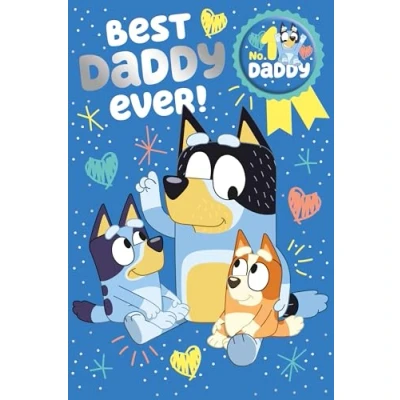 Afbeelding van Bluey Vaderdagkaart voor papa Happy Fathers Day