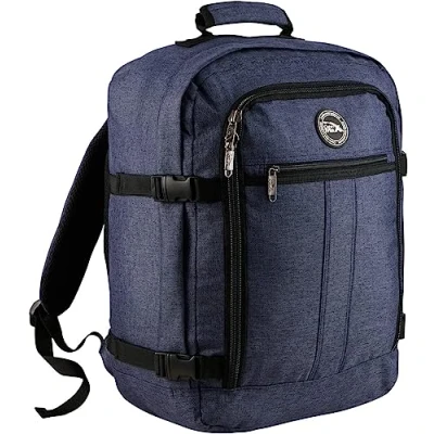 Afbeelding van CabinMax Metz Reistas Handbagage 30L Easyjet Rugzak Backpack 45x35x20cm Lichtgewicht Blauw (MZ 30 BE)