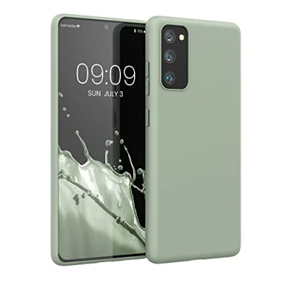 Afbeelding van kwmobile telefoonhoesje geschikt voor Samsung Galaxy S20 FE Hoesje smartphone Back cover in grijsgroen