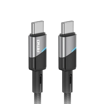 Afbeelding van AMiO USB C naar Kabel 60W 100cm FullLINK Premium Hoogwaardige Snellader Oplaadkabel Snoer