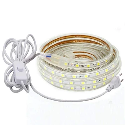 Afbeelding van ledstrip, waterdicht, heldere 220 V, 5050 IP65, led strip, warm wit (4 m)