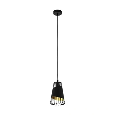 Afbeelding van EGLO HL/1 E27 Ø165 SCHWARZ/SW GOLD &#039;AUSTELL&#039;